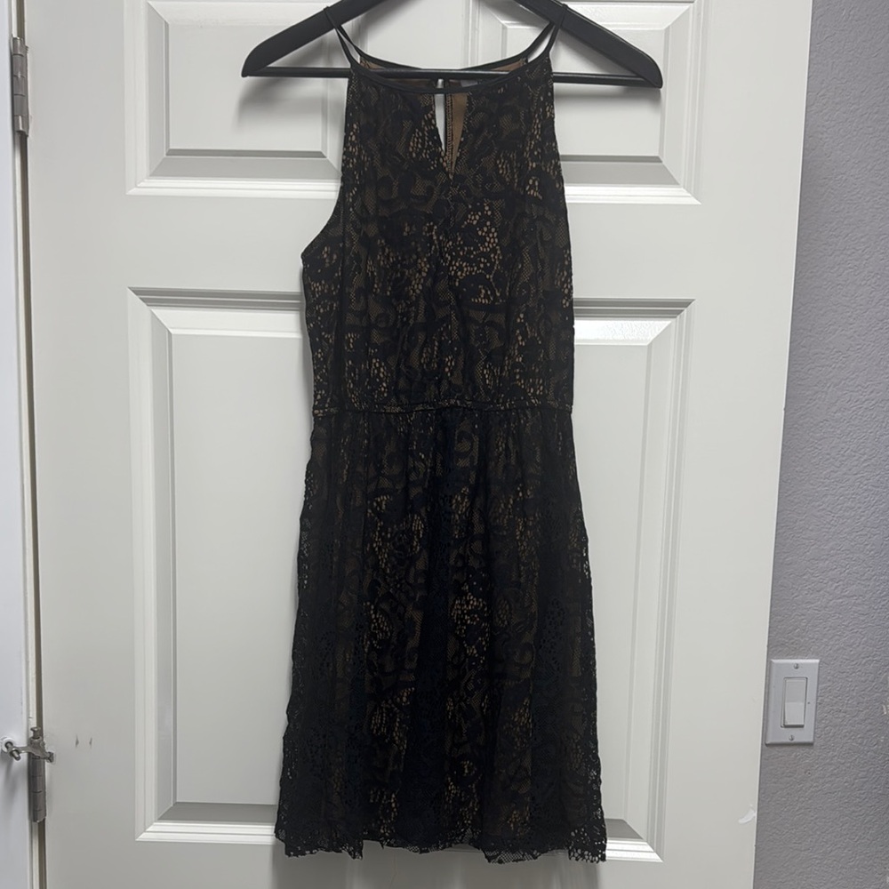 Elegant Black Lace Dress